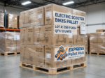 Electronic scooter bikes pallets