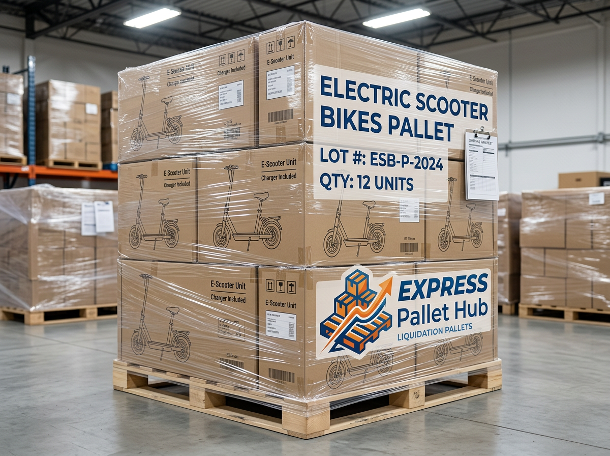 Electronic scooter bikes pallets